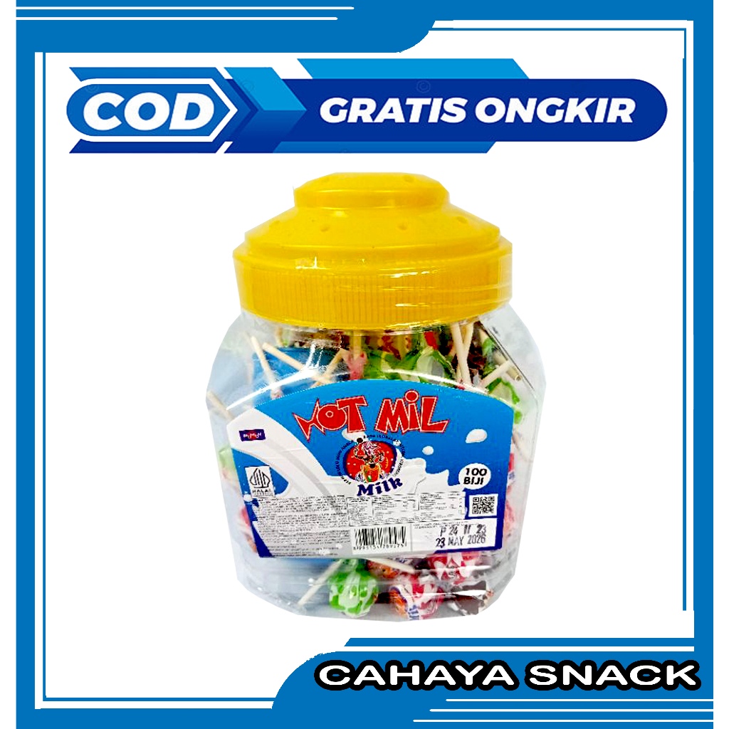 

Permen Hot Milk Toples Isi 100 Pcs