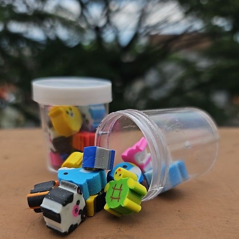 

penghapus mini karakter satuan isi 10pc / penghapus karakter lucu murah