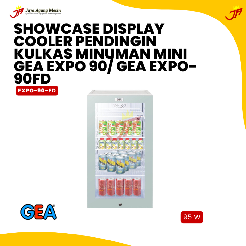 GEA Showcase Display Cooler Pendingin Kulkas Minuman Mini GEA EXPO 90/ Gea expo-90FD