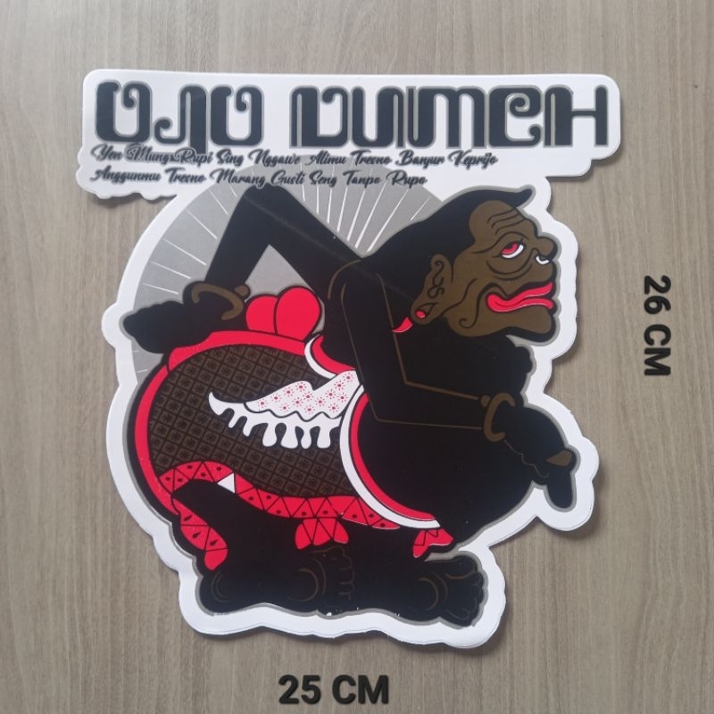 

STIKER WAYANG RAMA SINTA ARJUNA GATOTKACA PETRUK SEMAR GARENG VINYL UKURAN BESAR