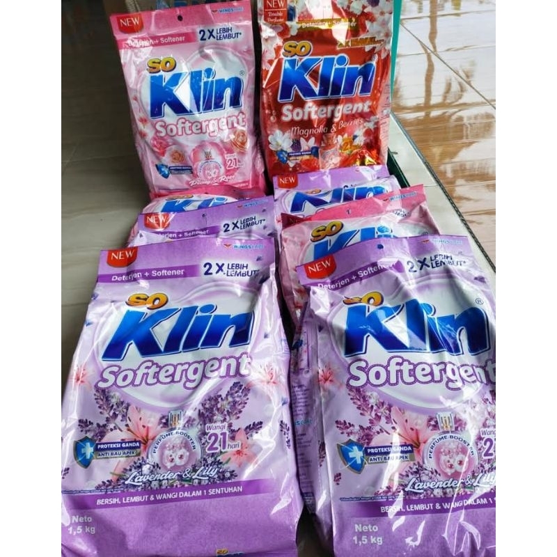 So Klin Softergen 1,5Kg  Detergent Bubuk
