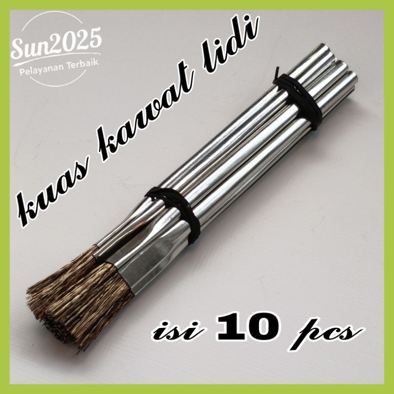 

kuas lukis kawat baja kuning isi 10pcs