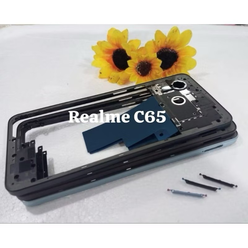 REALME C65 BAZEL TULANG RANGKA TENGAH MIDLE BEZEL SAMPING FRAME MESIN REALME C65