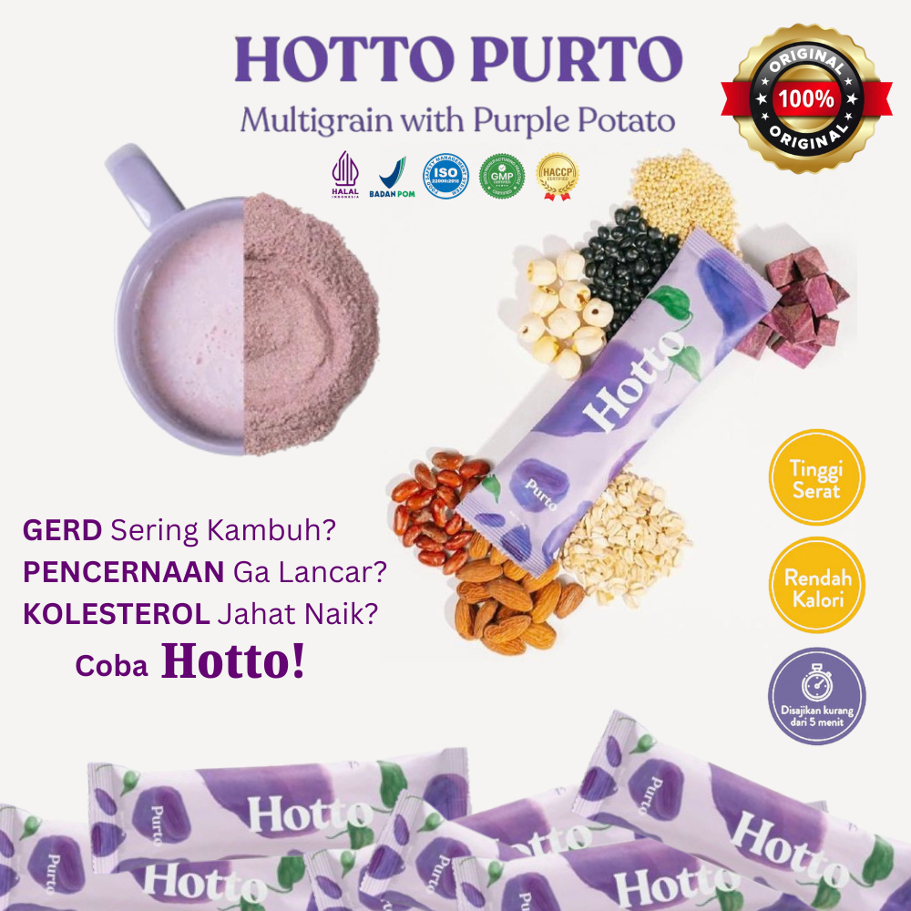 

Hotto Purto Multigrain with Purple Potato + Oatmeal | 3 sachet