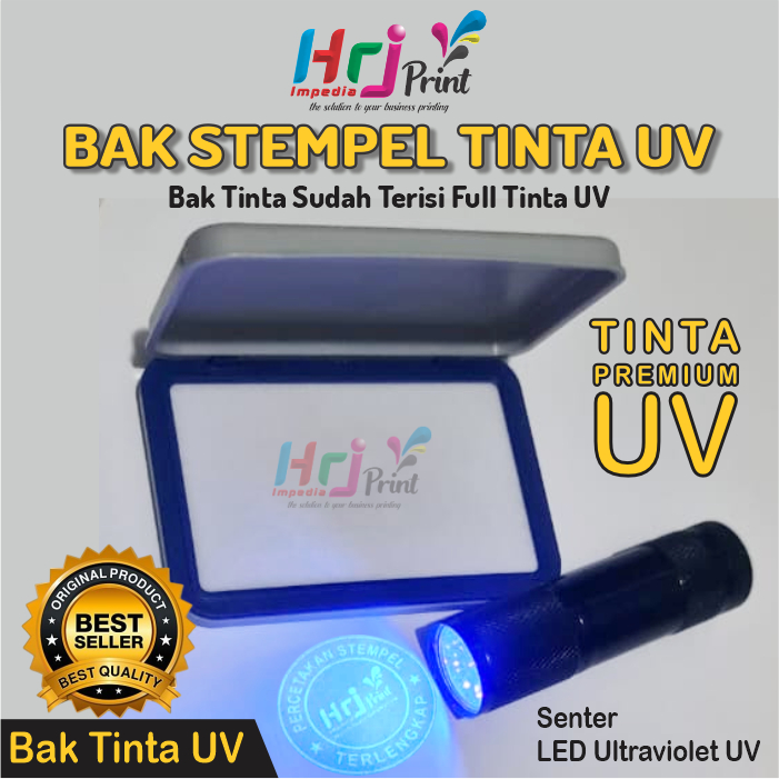 

Bak Stempel Pad Tinta UV Invisible | Bak Bantalan Stempel Sudah Terisi Full Tinta UV Invisible
