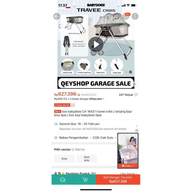 box bayi babydoes preloved