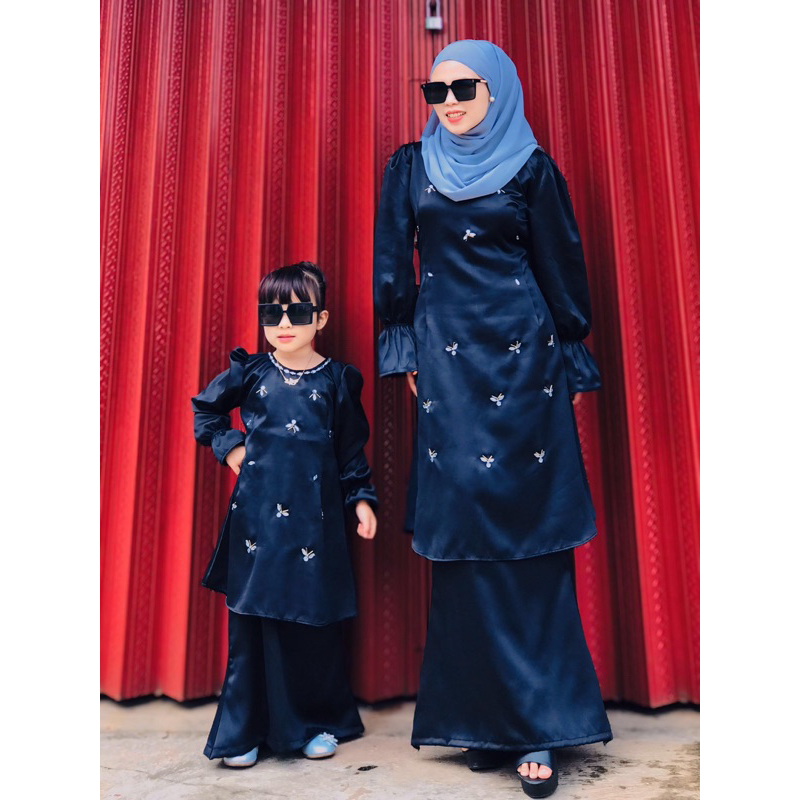 Hanum dress kurung melayu anak anak,dress anak Lebaran,dress anak kondangan