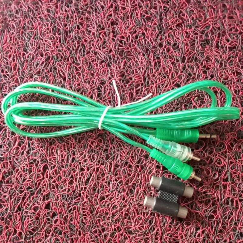 KABEL JACK & KONEKTOR SAMBUNGAN RCA DARI HP KE AUDIO