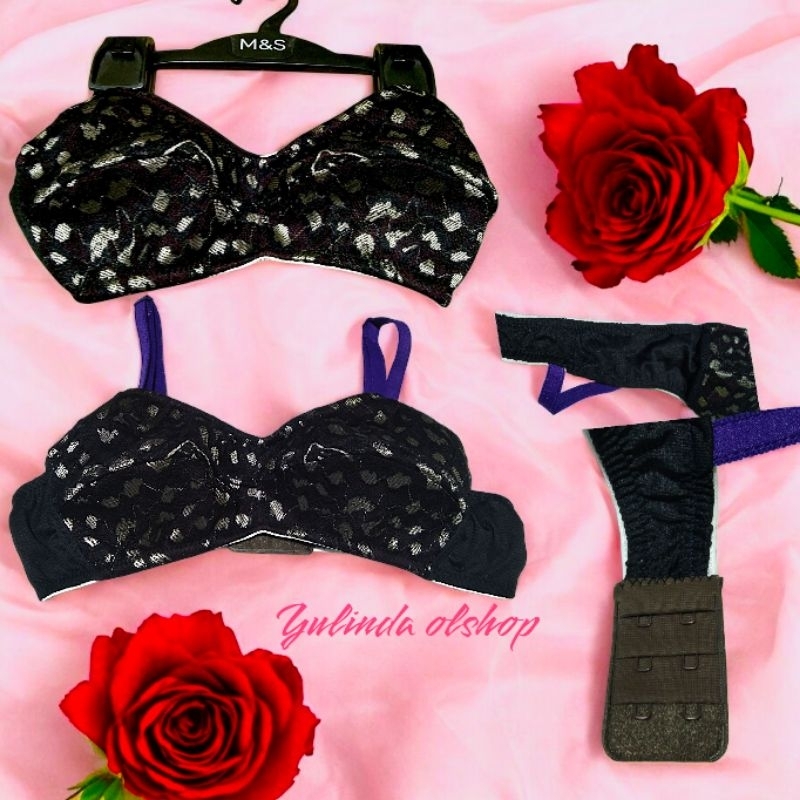 Bh bra renda brukat tanpa kawat dan tanpa busa wanita dewasa dan remaja