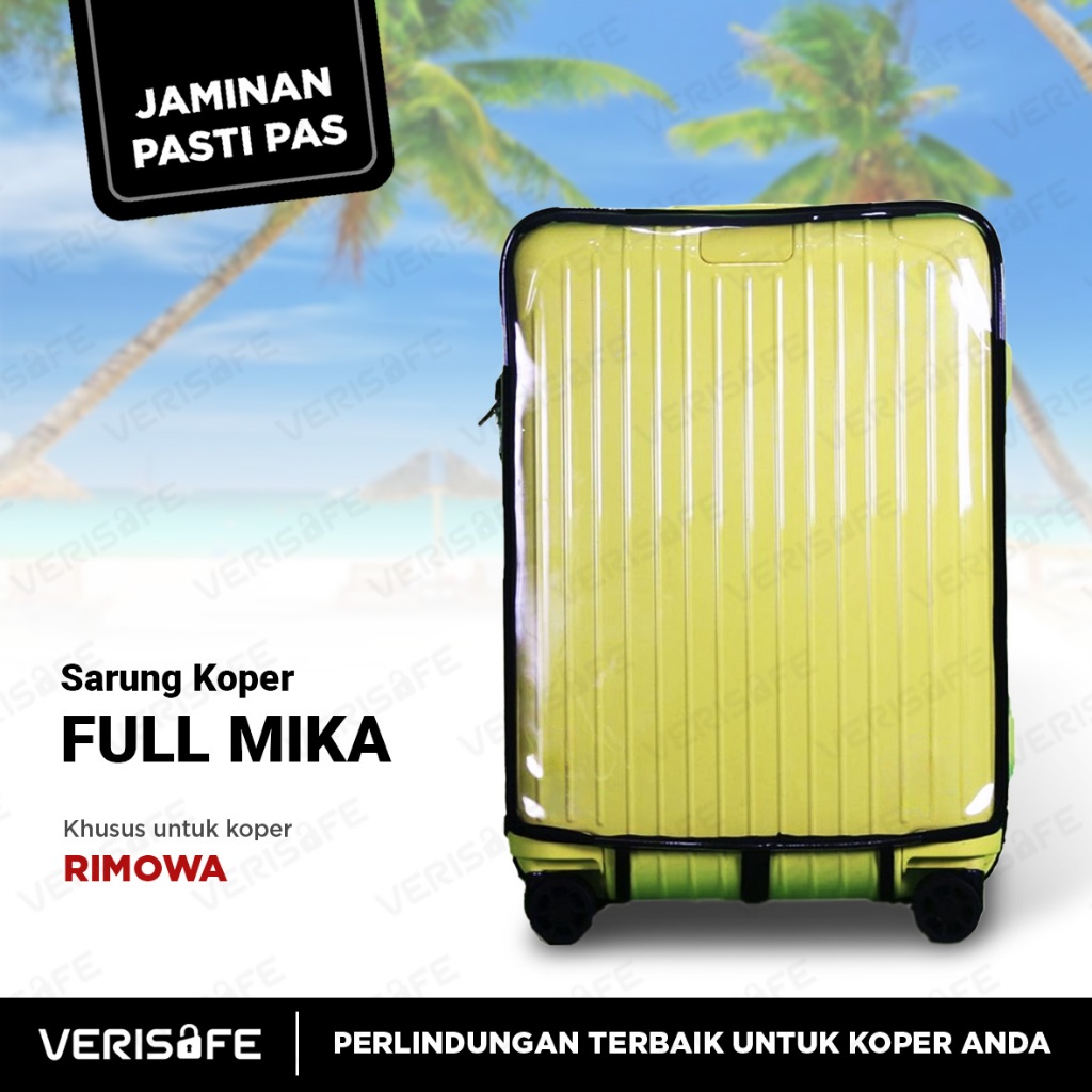 VERISAFE Sarung Koper Full Mika for Rimowa - Cover Koper Cabin 18-20 inch - Mika Tebal dan Kuat