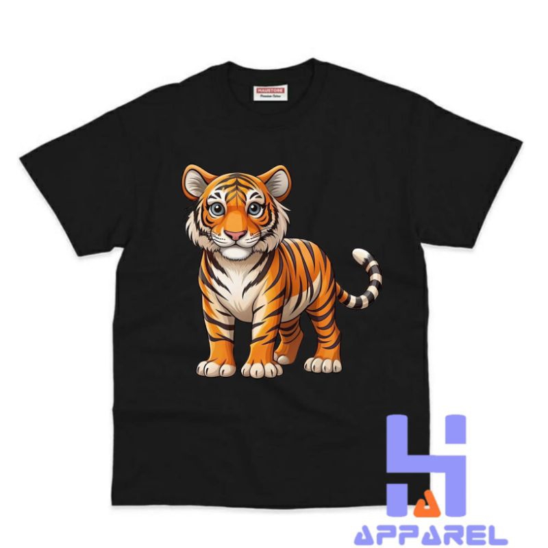 BAJU ANAK KAOS ANAK MOTIF HEWAN HARIMAU TIGER