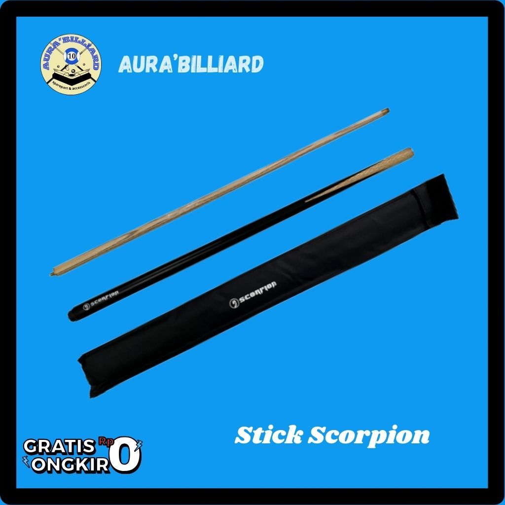 STICK BOLA BILLIARD SCORPION/STIK BILLIAR/ORIGINAL