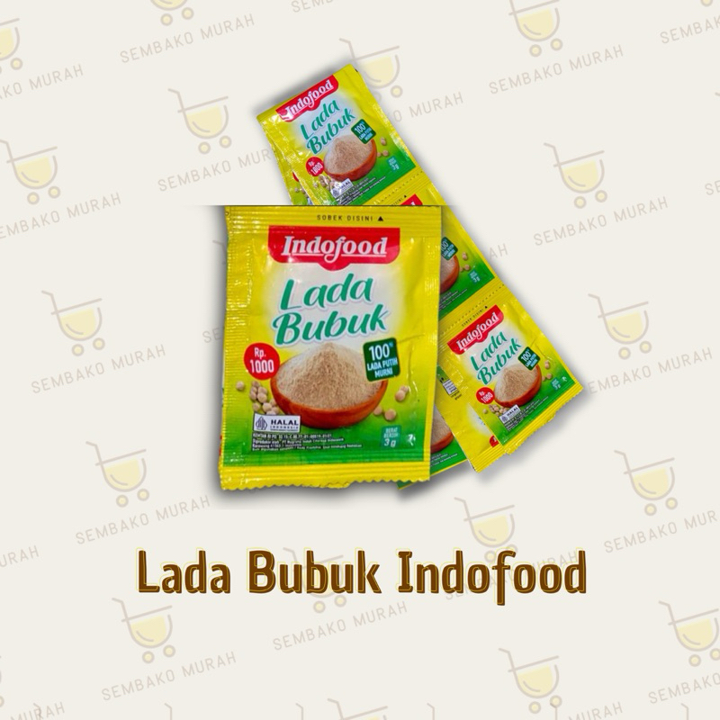 

INDOFOOD LADA BUBUK 1 RENTENG (12 SACHETS @3gr)