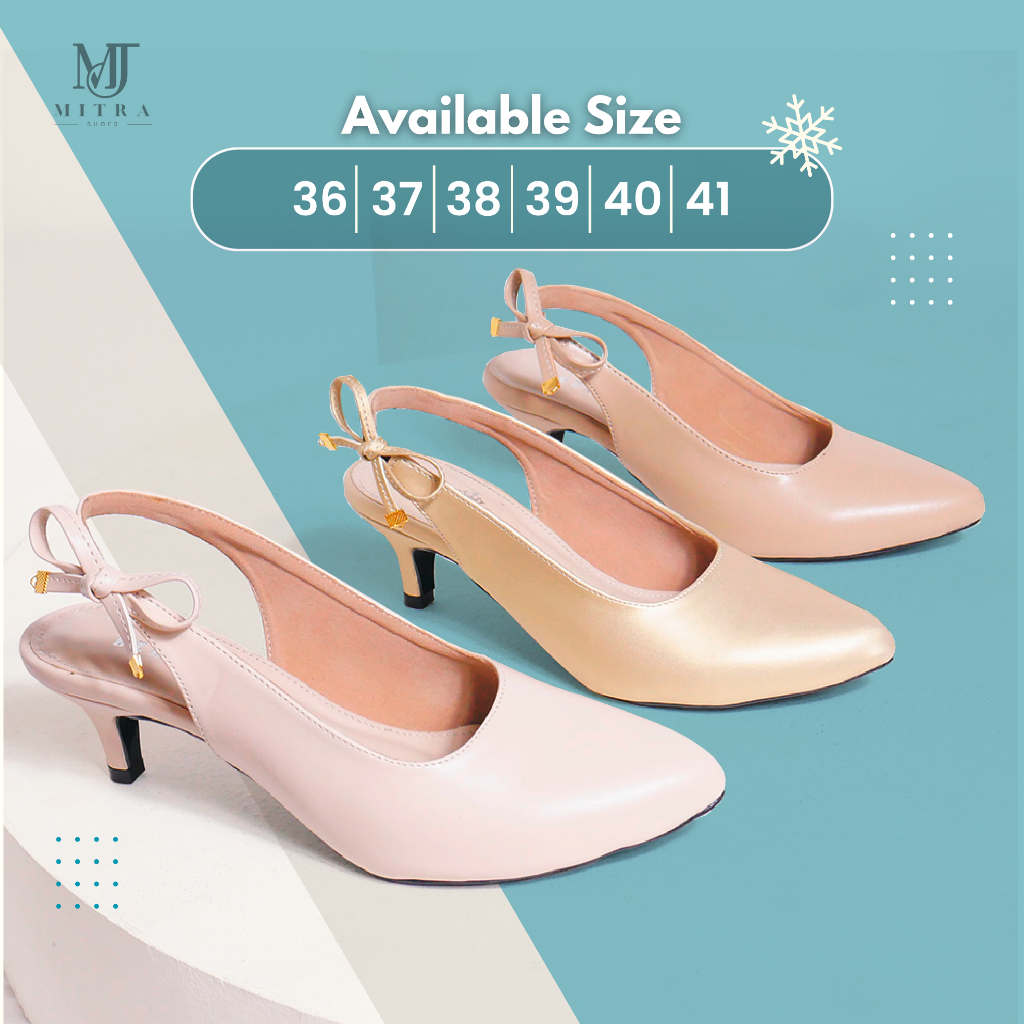 YONGKI KOMALADI ORIGINAL - Sepatu High Heels Hak 5cm Pita Pesta & Kantor