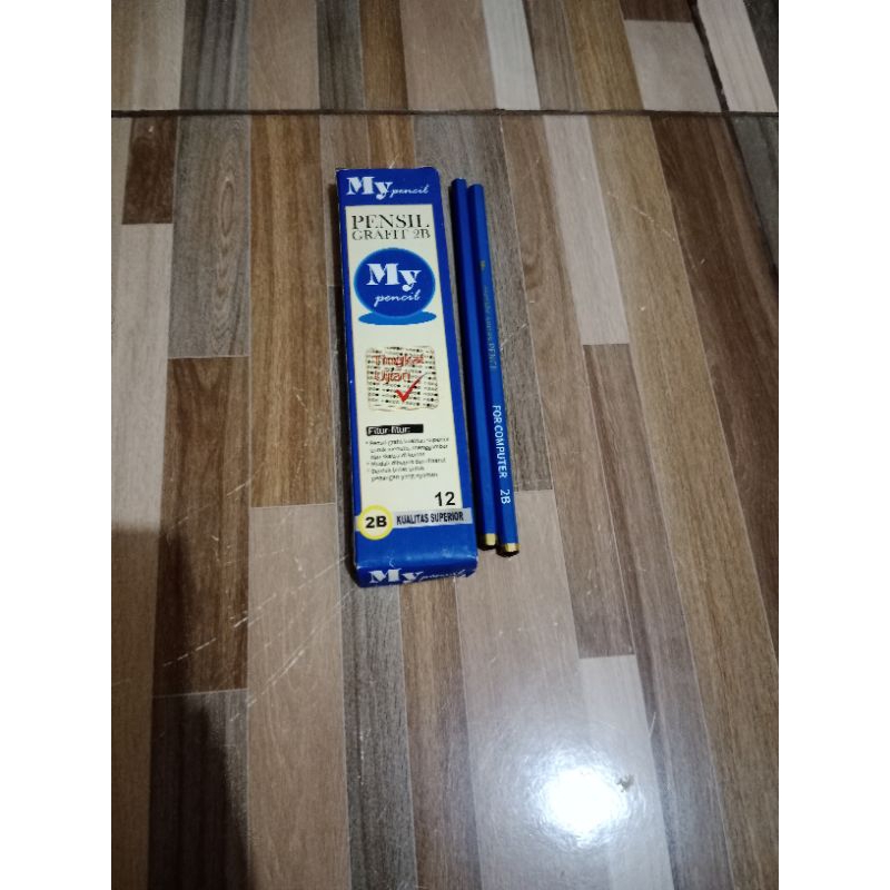 

Pensil grafit 2B merk my pencil/pensil harga satuan