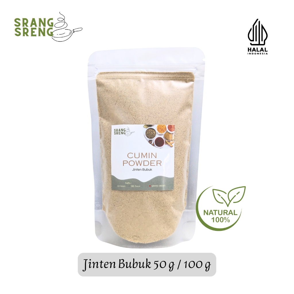 

Jintan Bubuk 50 g & 100 g | Cumin Powder | Jinten Bubuk | Bumbu Dapur | Bumbu Masakan Rempah Herbal Tradisional