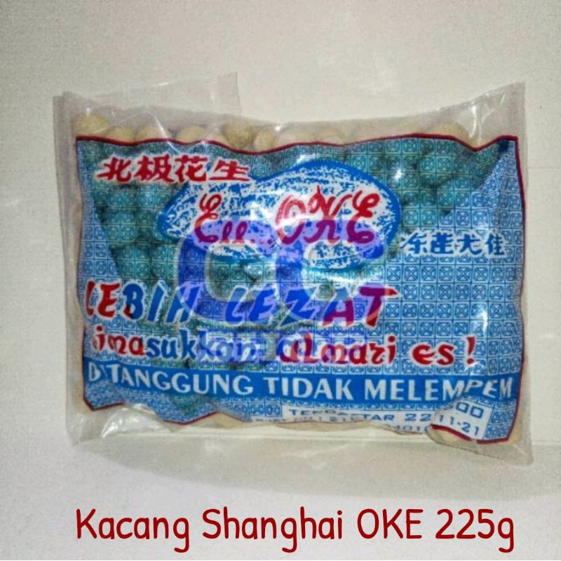 

Kacang Sanghai OKE 225 gram / Kacang Atom Bawang Gurih / Camilan Khas Tulungagung