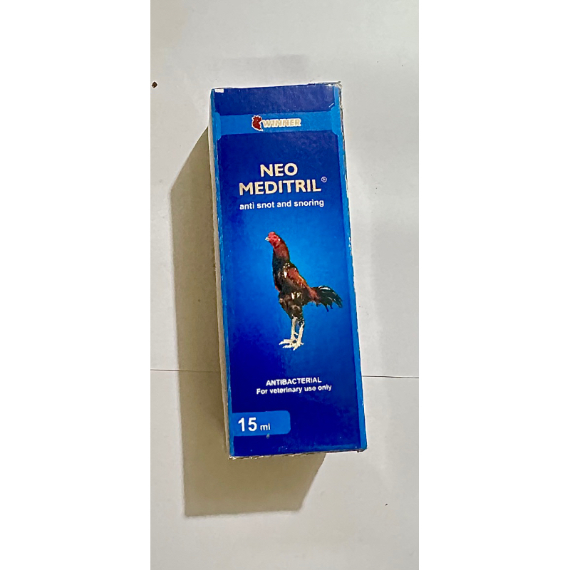 NEO MEDITRIL LAGA 15 ml Winner - Obat Ngorok Sesak Nafas Ayam Adu Kampung Winner Antibiotik Ayam Lag