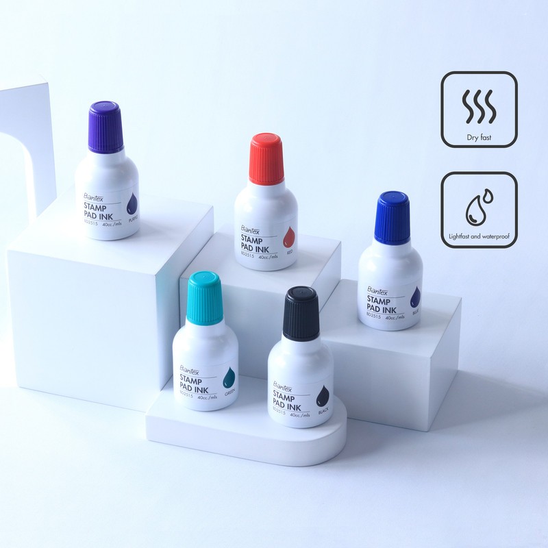 

[Stationery Home] Bantex Stamp Pad Ink / Tinta Stempel 40 cc Waterproof Tahan Lama BD2515