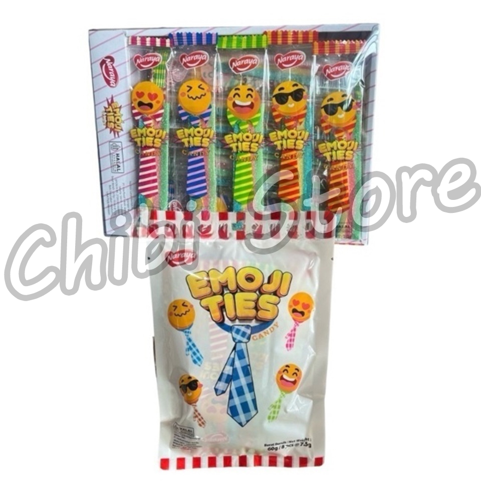 

Naraya Emoji Ties Sour Candy - Permen Lunak Bentuk Pelangi - Permen Lolipop - Permen Manisan Asam - Rainbow Candy 60g-225g