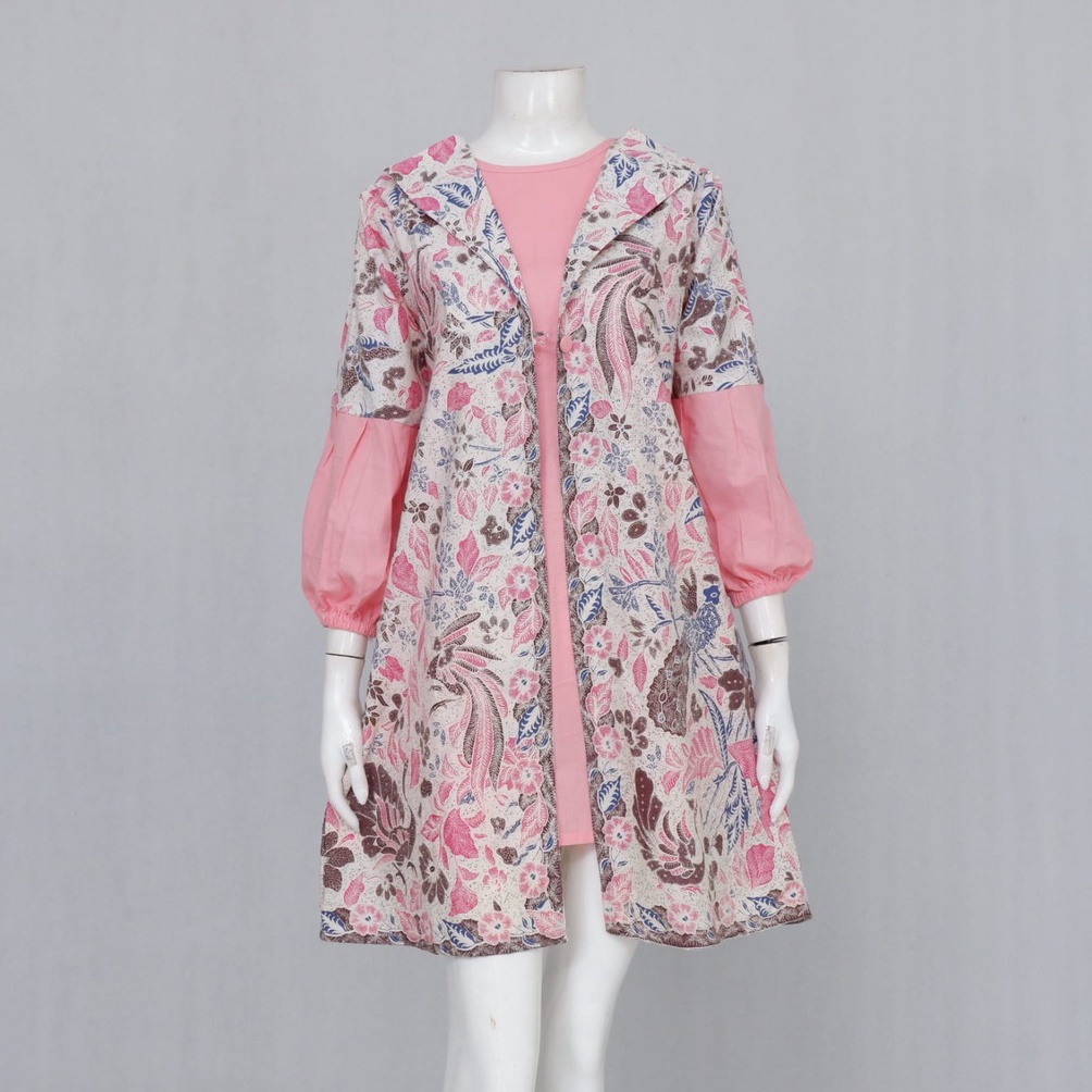 KODE D28Q TUNIK PERTIWI 1  LANGITJUA BATIK SOLO  ATASAN BATIK WANITA GALIH AYU