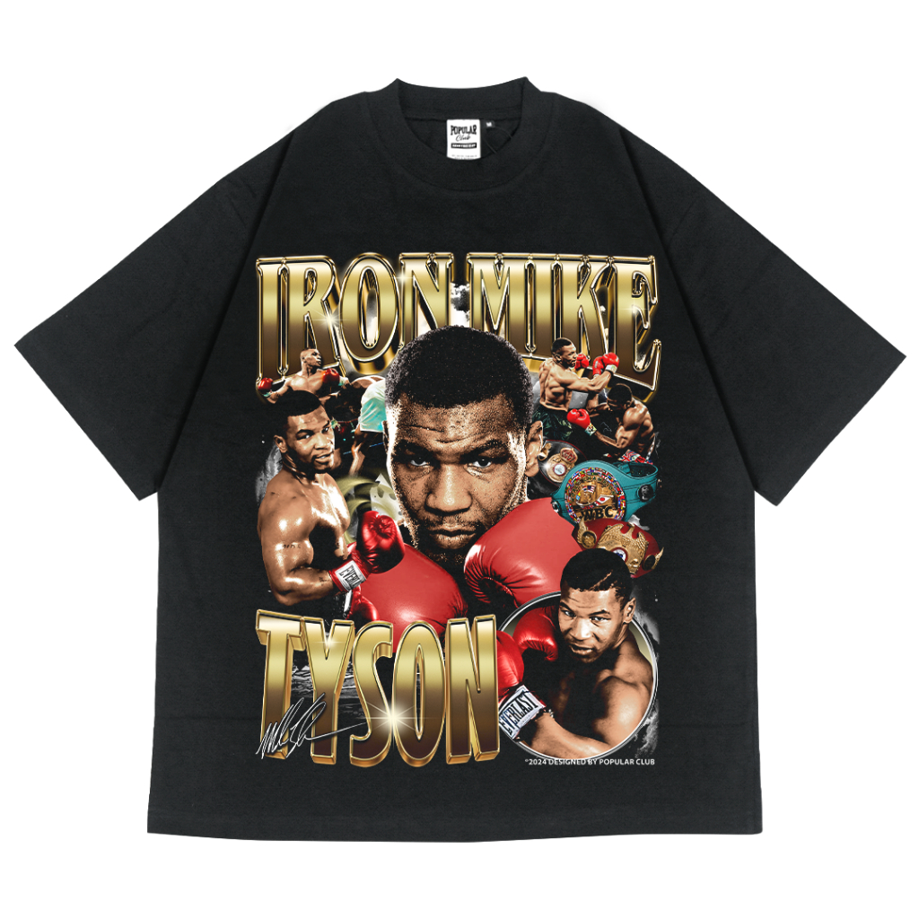 Mike Tyson Oversized Vintage T-Shirt – Black