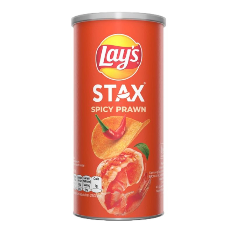 

Lay's Stax Keripik Kentang Rasa Udang Pedas 70 g