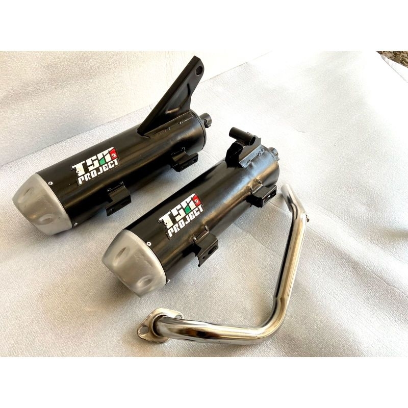 KNALPOT STANDAR RACING PLUS END MUFFLER SUARA ADEM EMPUK BUAT SCOOPY VARIO GENIO BEAT FINO SPACY