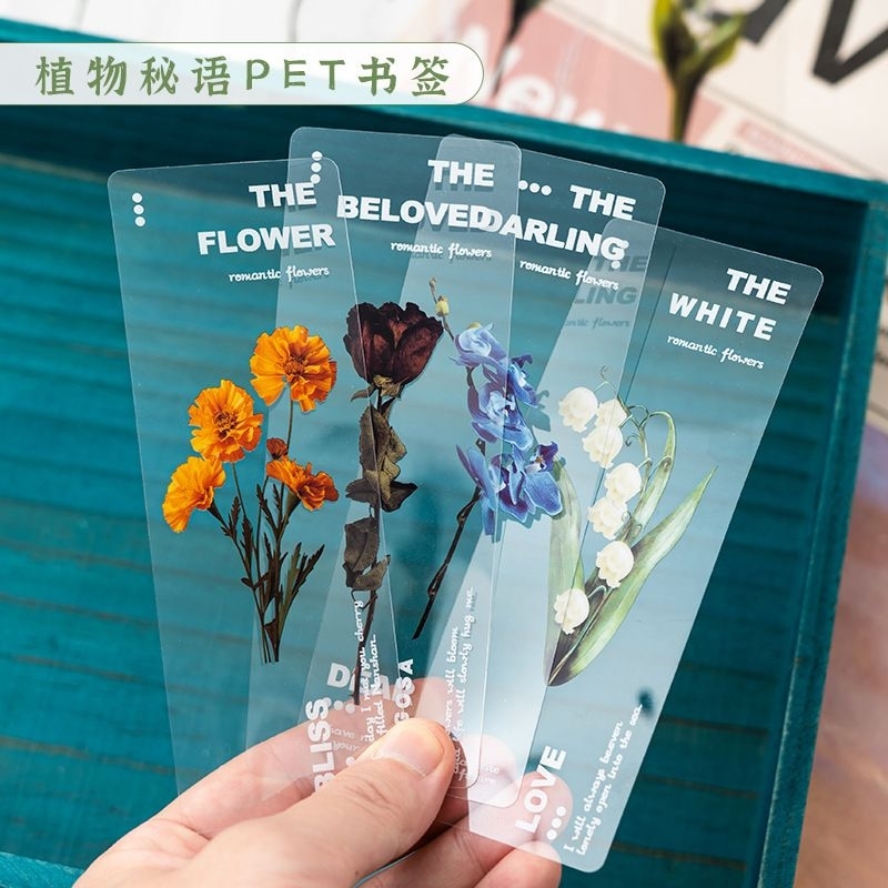 

bookmark aesthetic flower edition - pembatas buku aesthetic bahan PET