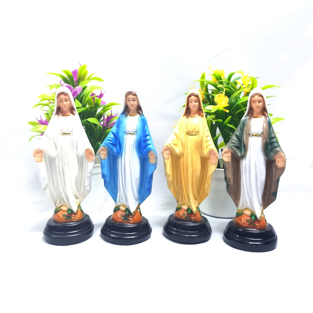 Patung Bunda Maria Tinggi 15 cm/Patung Maria Tangan Terbuka