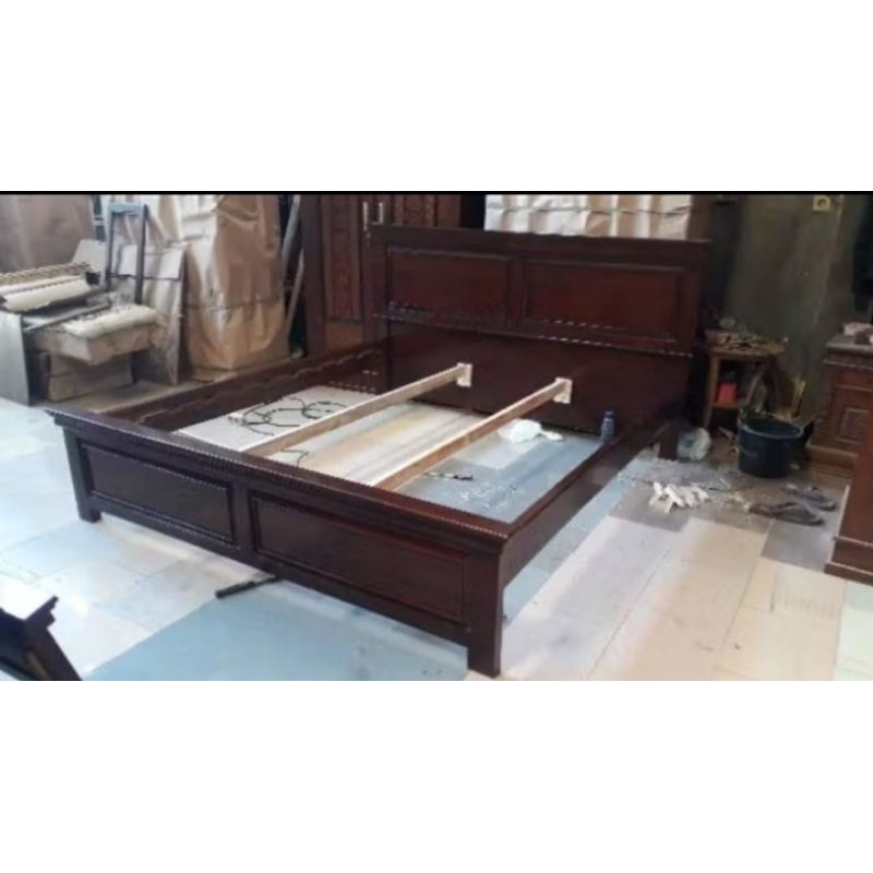 Dipan Kayu Jati | Dipan Kayu | Difan Minimalis | Ranjang | Ranjang Kayu | Tempat Tidur | Tempat Tidu