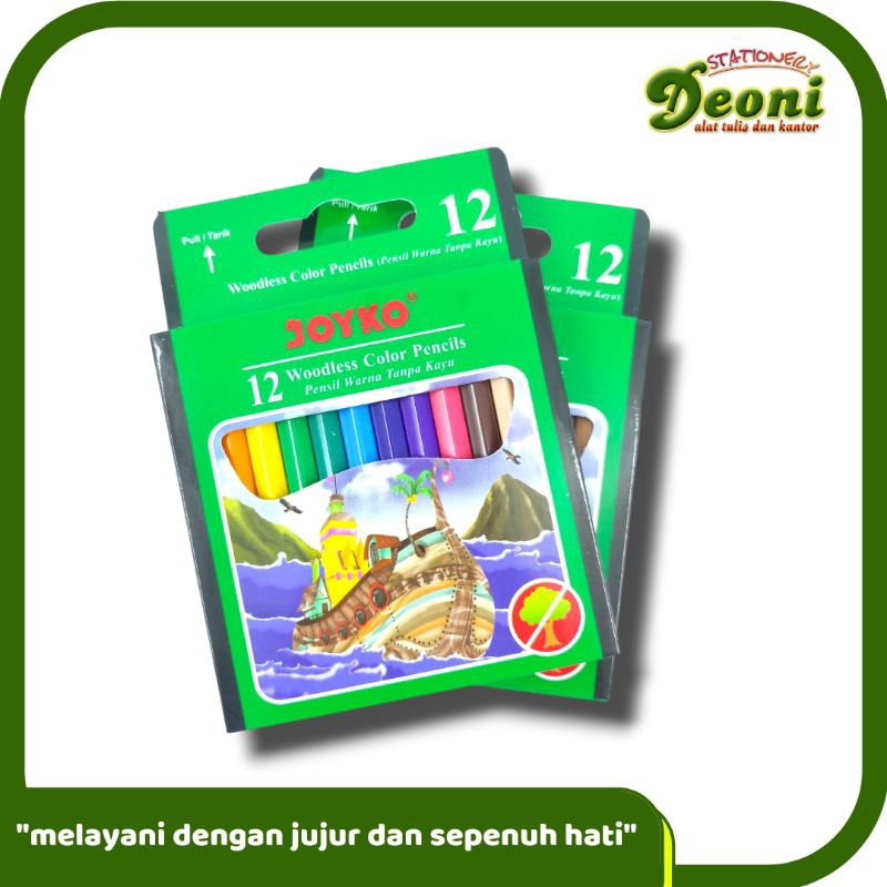 

JOYKO Pensil Warna Woodless Color Pensil 12w CP-107