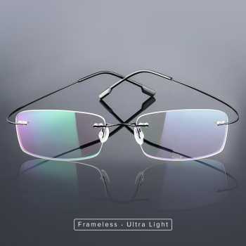 FONEX Frame Kacamata Frameless Titanium Ultra Light - JHY-295