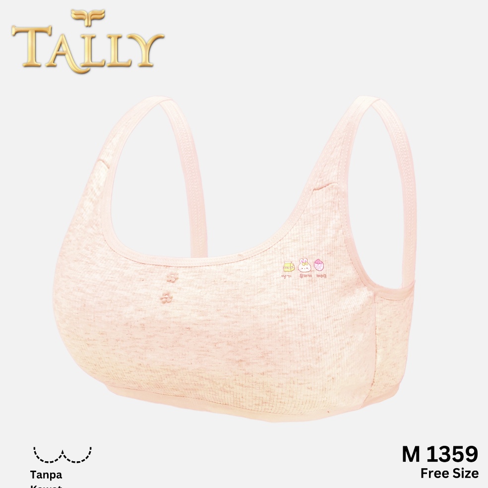 KODE U17Q TALLY M 1359 Miniset Anak Bahan Katun Rib Fit to L Minibra Anak Step 1 Motif Lucu Extra So