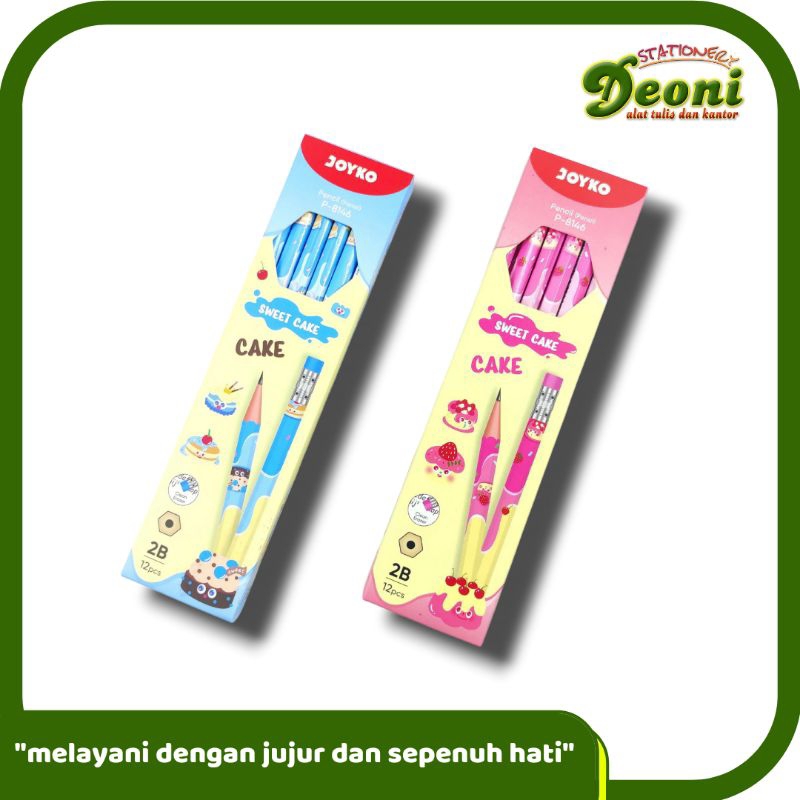 

JOYKO Pensil 2B Sweet Cake P-8146 ( 1pack / 12pcs )