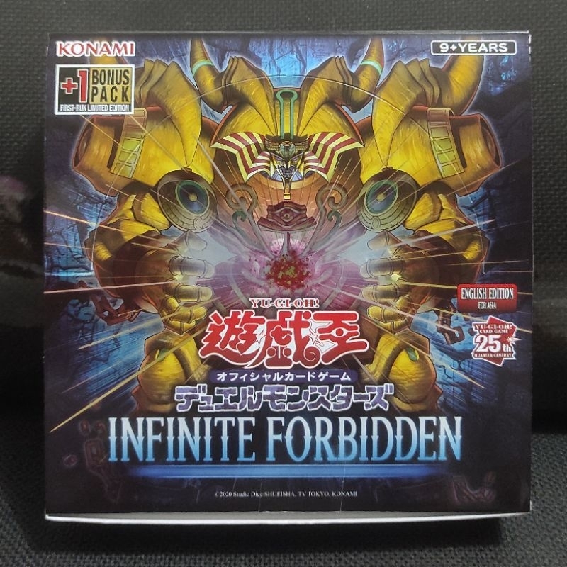 Box Kosong Kartu Yugioh OCG AE Infinite Forbidden INFO ORI Ada Token Exodia