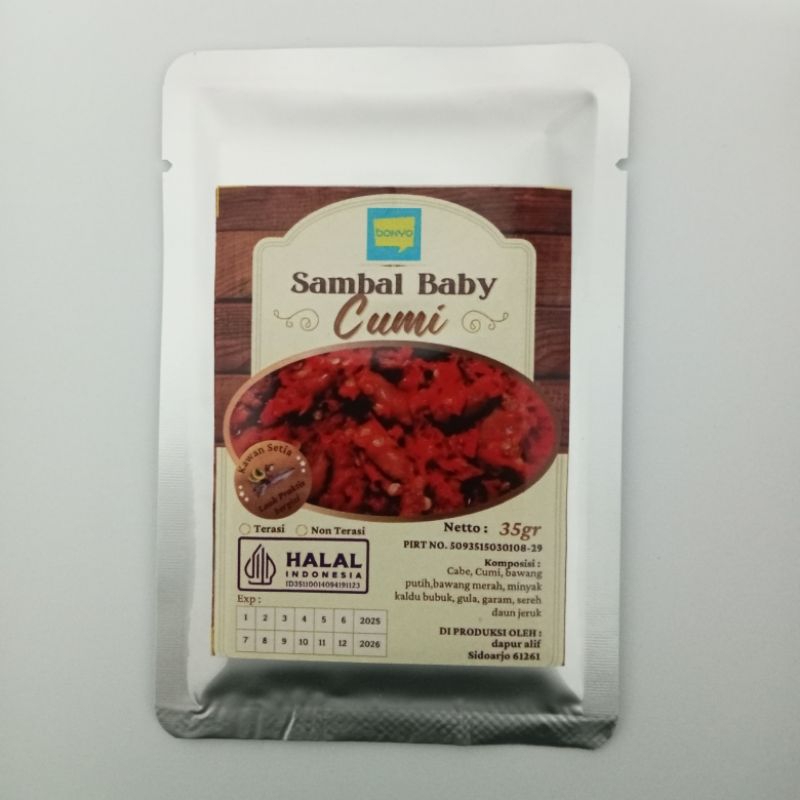 

Sambal Baby Cumi boNyo 35 gr