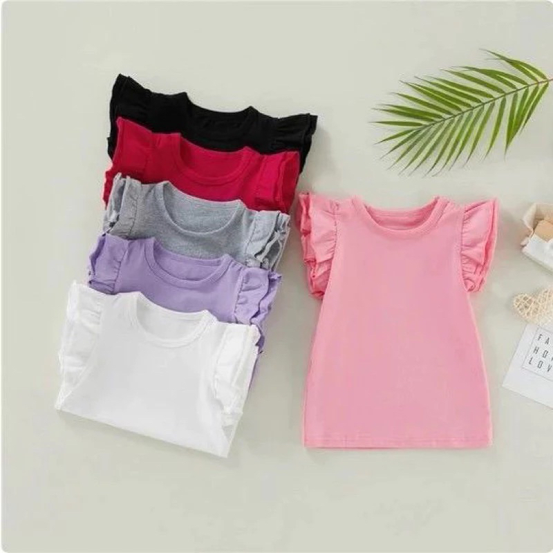 TSHIRT ANAK RUFFLE TOP YEDARI