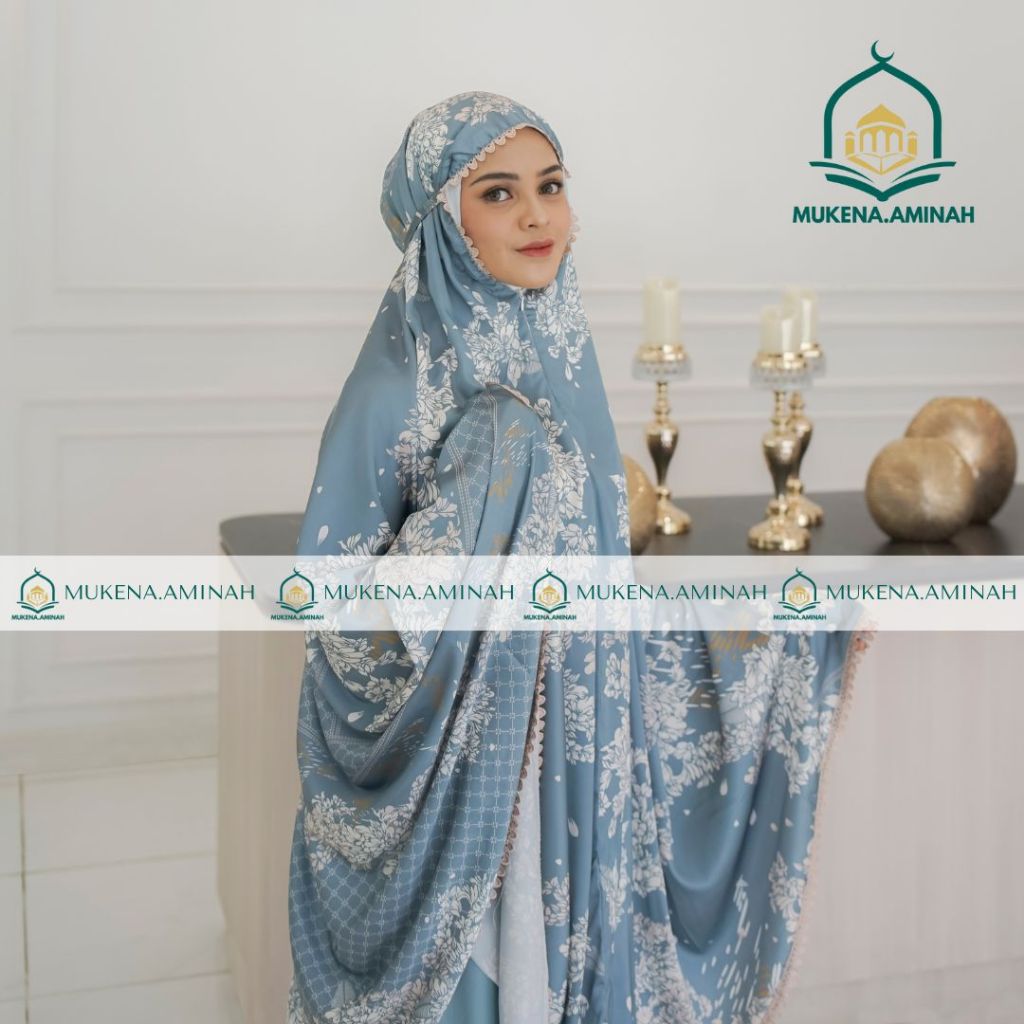 PREMIUM MUKENA.AMINAH MUKENA DEWASA ARMANIYAH SILK PREMIUM 2IN1 TRAVELING