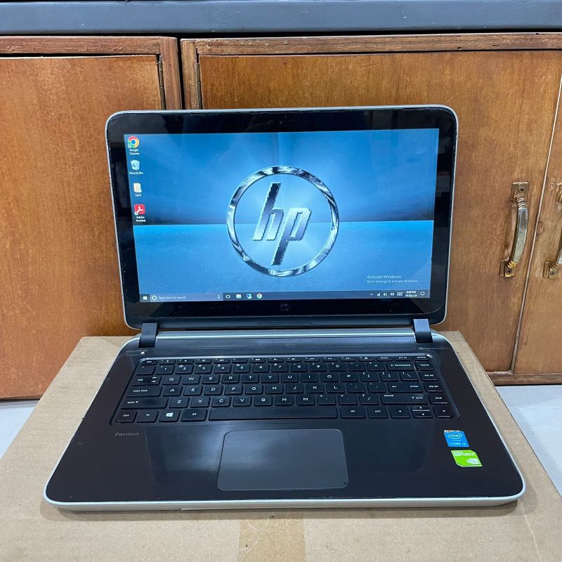 Laptop HP Pavilion 14-v205TX, #TOUCHSCREEN, Core i5-5200U, Ram 4 GB / 128GB, #Dualvga, Lengkap, Blac