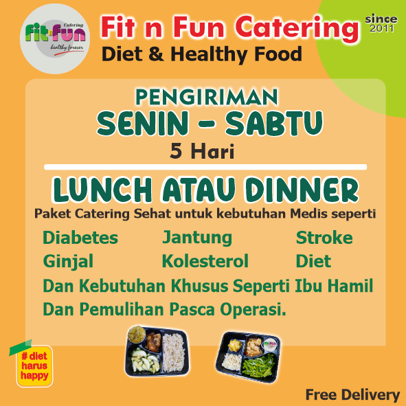 

Catering Diet Jantung Asam Urat - FitFunCatering Diet Sehat Jantung Asam Urat 5 Hari Lunch atau Dinner