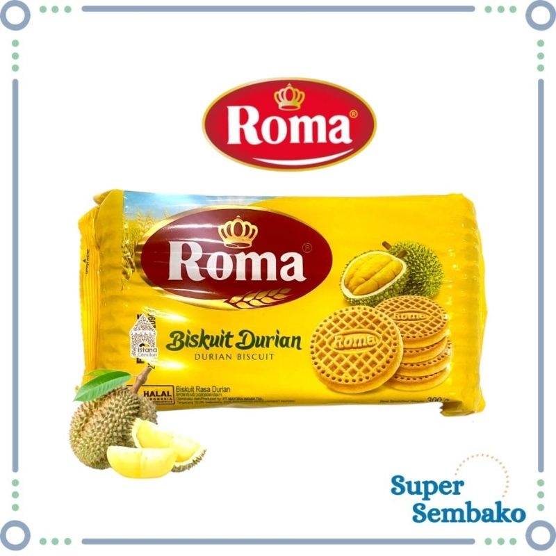 

SNACK BISCUIT ROMA BISKUIT DURIAN 300gr