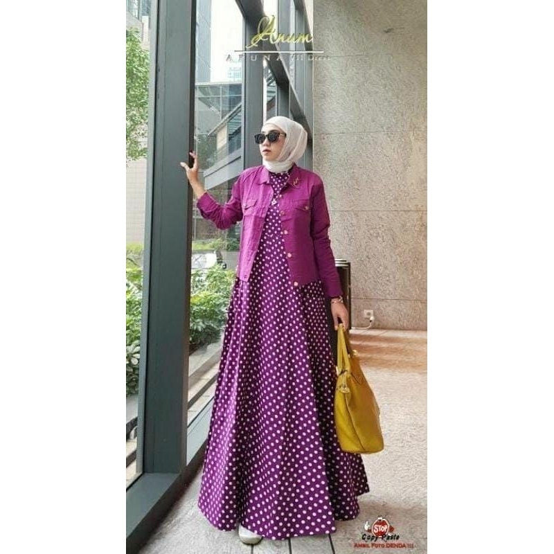 ARUNA DRESS + MIDI CARDIGAN by ANUM