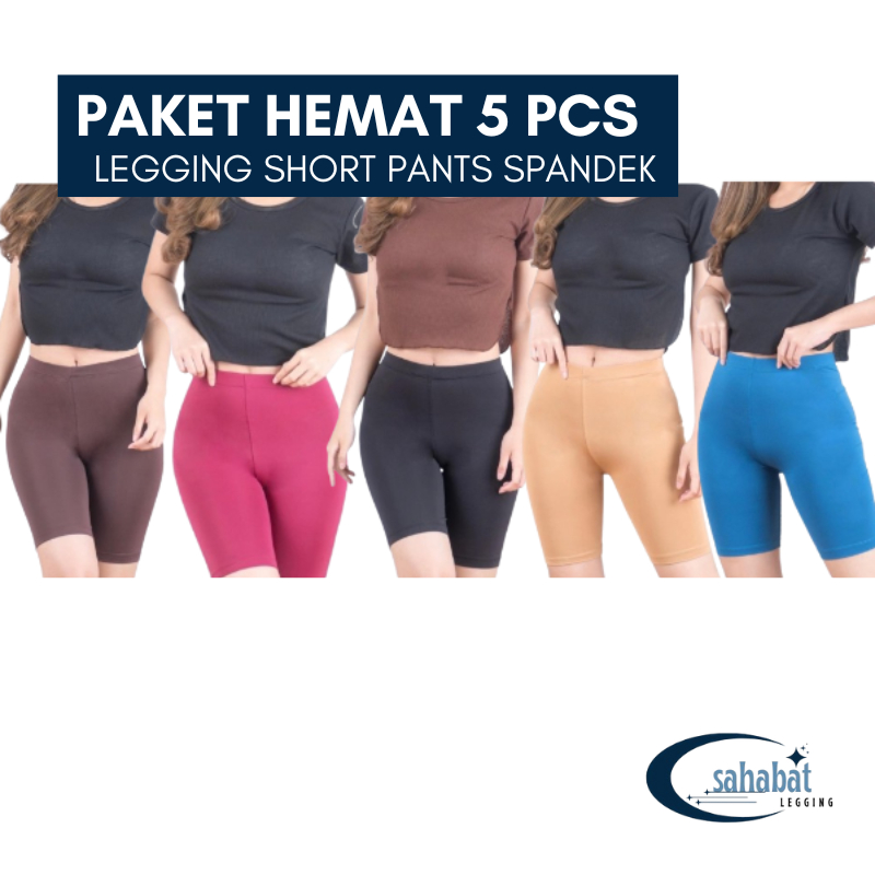 Paket Isi 5 pcs Hotpants / Celana Hotpants / Legging Hotpants / Shortpant / Celana Shortpants / Legg