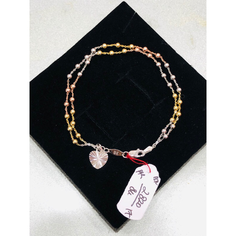 Gelang jedar 2 layer 3 warna 375