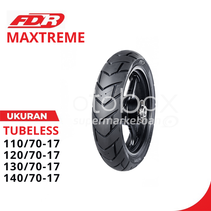BAN MOTOR FDR MAXTREME UKURAN 110/70 120/70 130/70 140/70 RING 17 TUBELESS