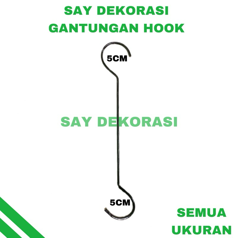(BISA COD)SAY COSTUM.ID TYPE 106 hook s gantungan besi/PENGAIT BESI/[PROMO] Hook S Gantungan Besi /P