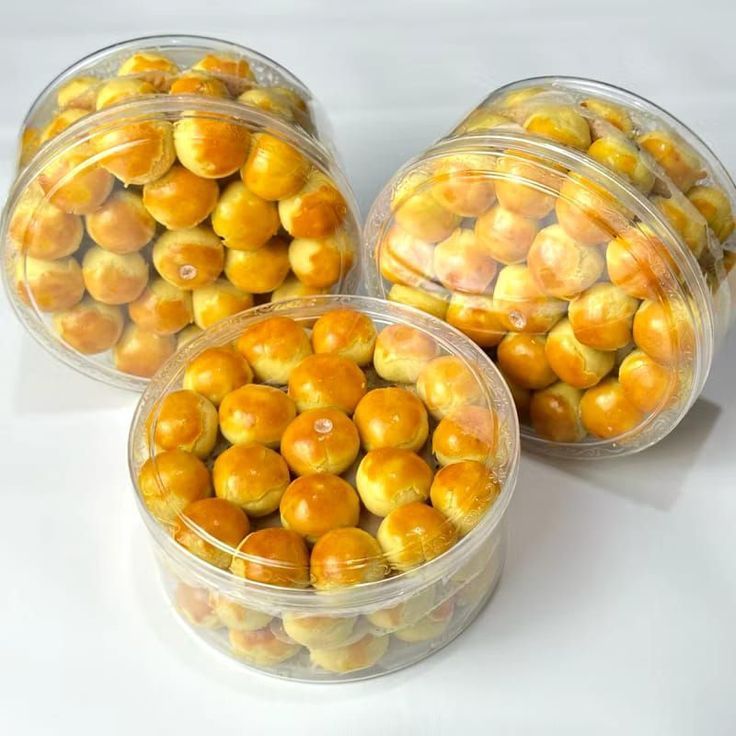 Toples Mika Bulat Bening Kue Kering 250gr  Toples Lebaran Nastar