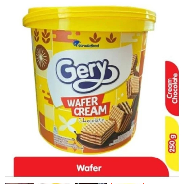 

Gery Wafer Cream Chocolate Jar / Ember 250gr