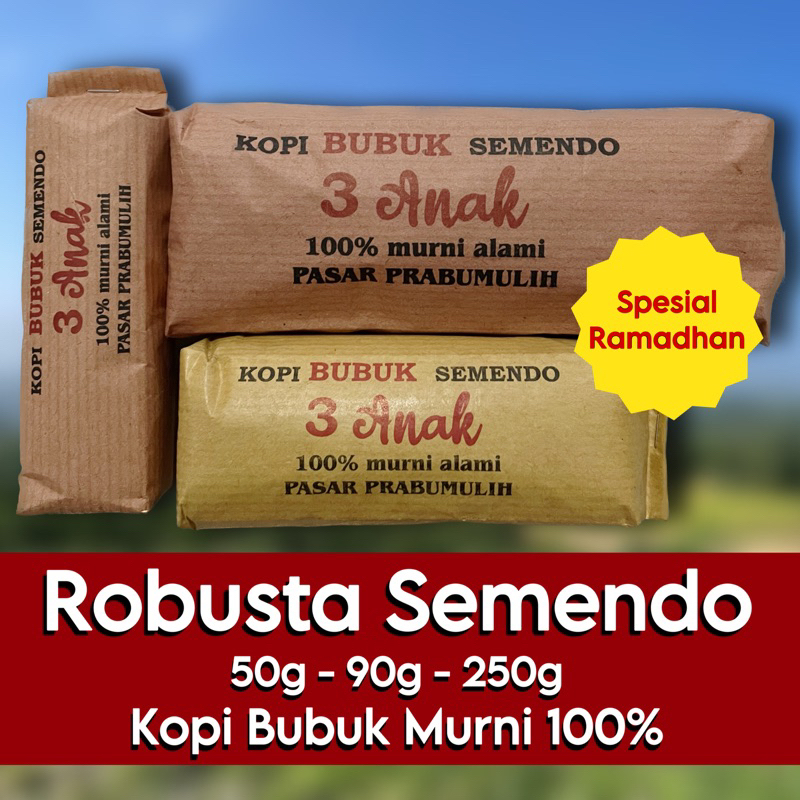 

Kopi Tiga Anak / Kopi Bubuk / Kopi Hitam Semendo MUARA ENIM KHAS SUMATERA SELATAN